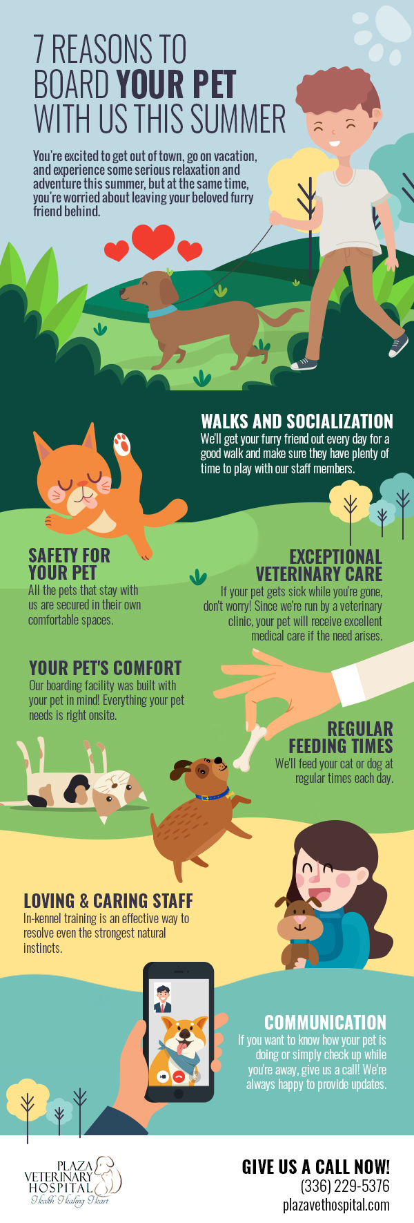 7 Reasons to Board Your Pet with Us This Summer [infographic]